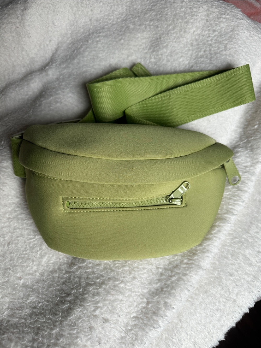 Danger Dover Lime Green Neoprene Belt Bag - Sleek Hands-Free Crossbody